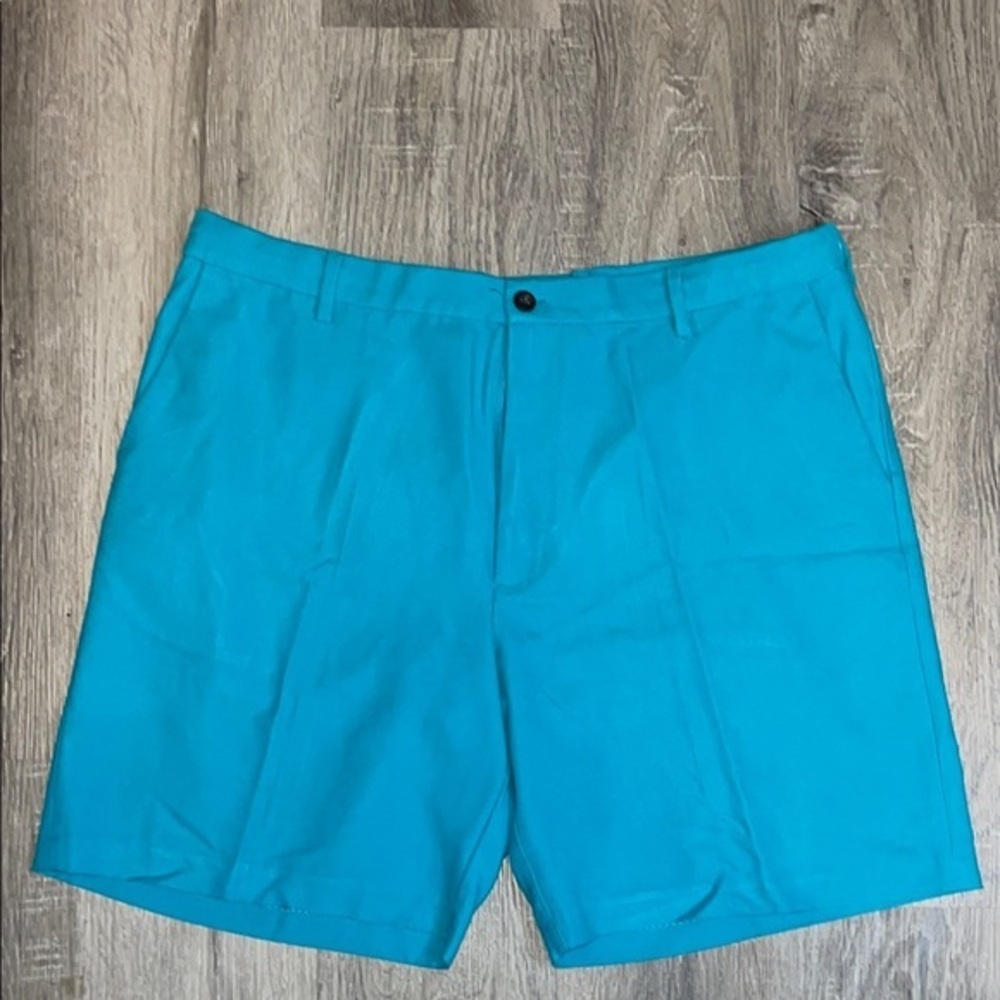 Chaps Golf Performance Blue Flat Front Tech Shorts Men's Size 40 Waist #12